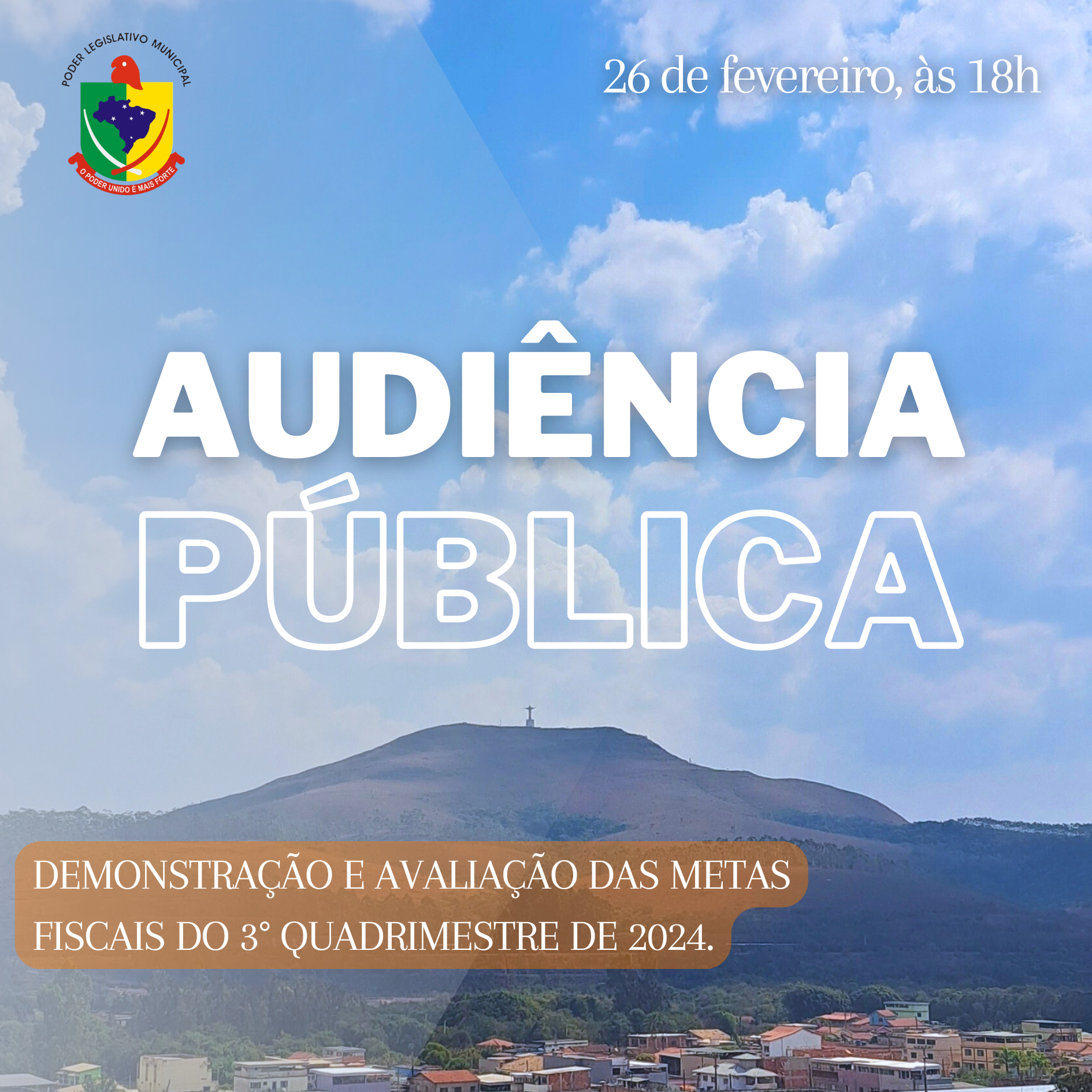 Câmara Municipal Convoca Audiência Pública para Avaliação das Metas Fiscais