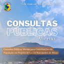 Consultas Públicas Abertas para Contribuições da População em Projetos de Lei em Bom Jardim de Minas